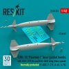 RESKIT RS48-0576 GBU-10 Paveway I laser guided bombs with BSU-37/B fin and BSU-3A/B wing (slow speed) thermally protected (2 pcs) (3D Printed) 1/48